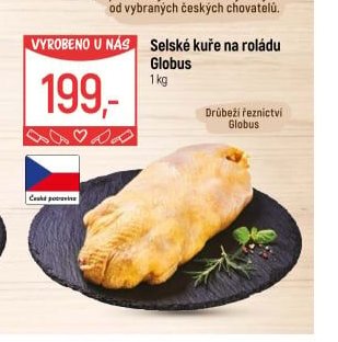 Selské kuře na roládu Globus