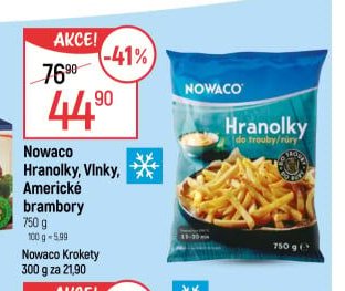 Nowaco Hranolky, Vlnky, Americké brambory