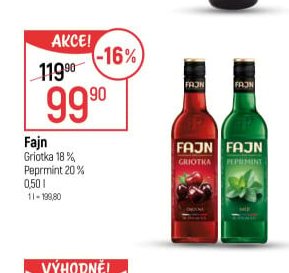 Fajn Griotka 18 %, Peprmint 20 %