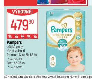 Pampers dětské pleny