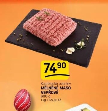 Kostelecké uzeniny Mělněné maso vepřové