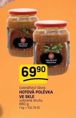Uzenářství Vávra Hotová polévka ve skle