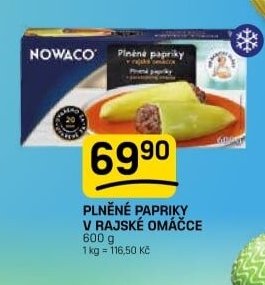 Plněné papriky v rajské omáčce