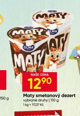 Maty smetanový dezert