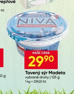 Tavený sýr Madeta