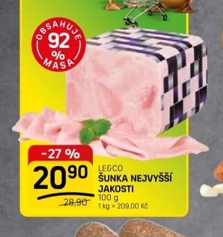 LE&CO ŠUNKA NEJVYŠŠÍ JAKOSTI 100 g