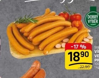 Sláma VÍDEŇSKÉ PÁRKY VE SKOPOVÉM STŘÍVKU PRÉMIUM 100 g
