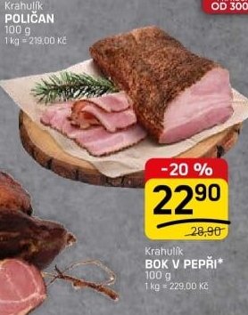 Krahulík BOK V PEPŘI 100 g