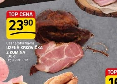 Uzenářství Vávra UZENÁ KRKOVIČKA Z KOMÍNA 100 g