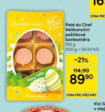 Paté du Chef Velikonoční paštiková bonboniéra