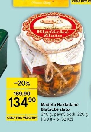 Madeta Nakládané Blaťácké zlato