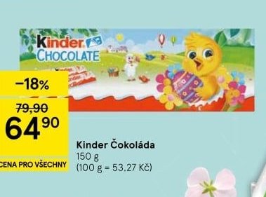 Kinder Čokoláda 150 g