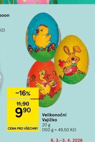 Velikonoční Vajíčko 20 g