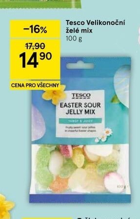 Tesco Velikonoční želé mix 100 g