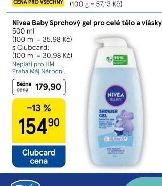 Nivea Baby Sprchový gel - Tesco akcniletaky.com