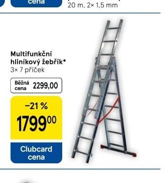 Multifunkční hliníkový žebřík