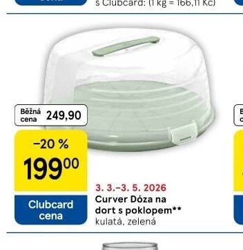 Curver Dóza na dort s poklopem