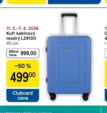 Kufr kabinový modrý LZ9100