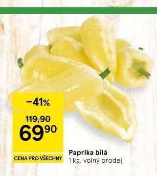 Paprika bílá