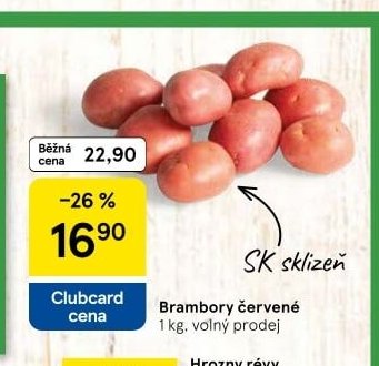 Brambory červené