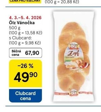 Ölz Vánočka