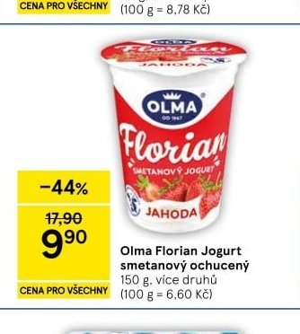Olma Florian Jogurt smetanový ochucený
