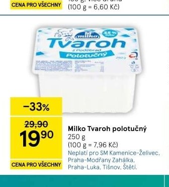 Milko Tvaroh polotučný