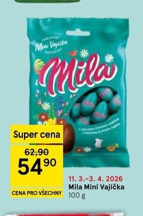 Mila Mini Vajíčka 100 g