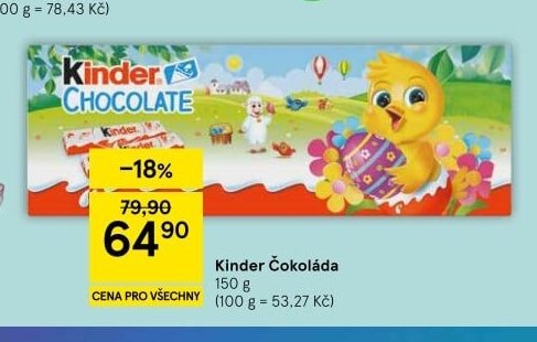 Kinder Čokoláda 150 g
