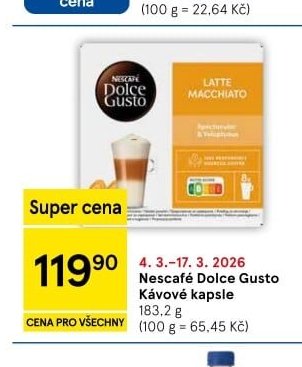 Nescafé Dolce Gusto Kávové kapsle 183,2 g