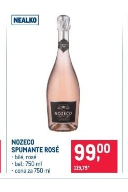 NOZECO SPUMANTE ROSÉ - Makro akcniletaky.com