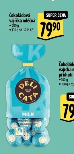 Čokoládová vajíčka mléčná