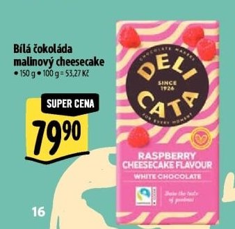 Bílá čokoláda malinový cheesecake