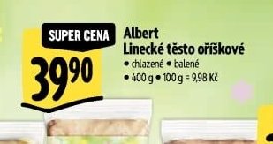 Albert Linecké těsto oříškové
