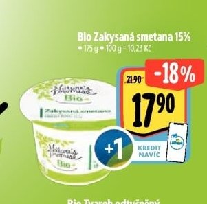 Bio Zakysaná smetana 15%