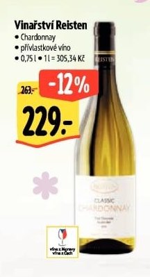 Vinařství Reisten Chardonnay