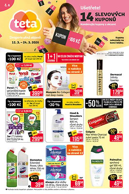 akční leták Teta drogerie 12.3.2026-24.3.2026