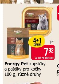 Energy Pet kapsičky a paštiky pro kočky