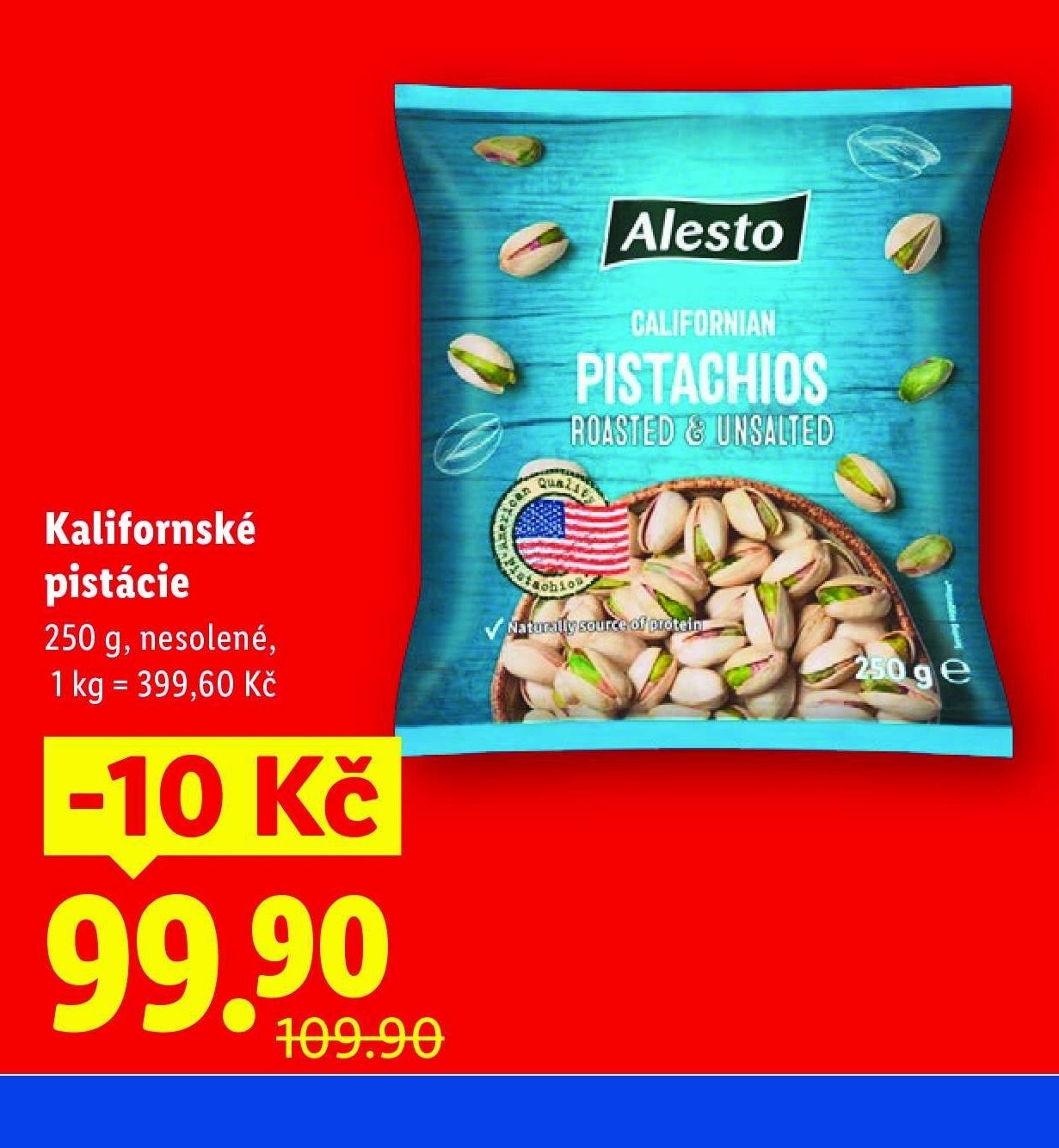 Alesto Kalifornské pistácie nesolené 250 g - Lidl akcniletaky.com