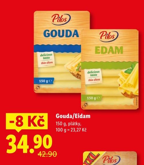 Pilos Gouda/Eidam, 150 g
