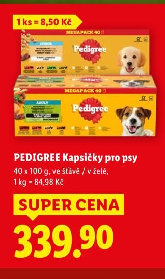 PEDIGREE Kapsičky pro psy