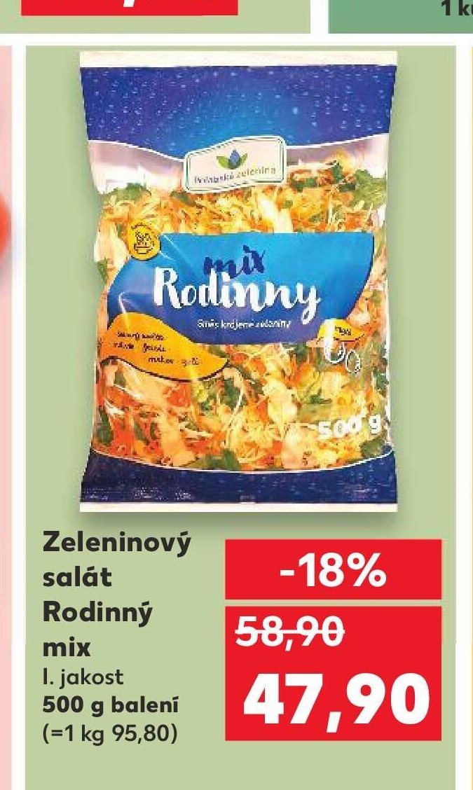 Zeleninový salát Rodinný mix