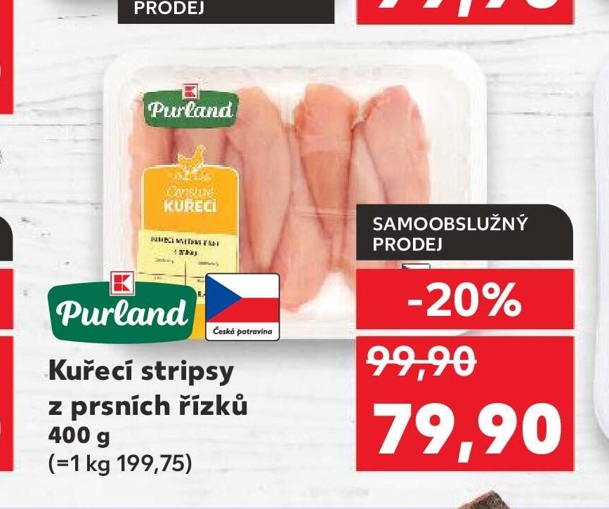 Purland Kuřecí stripsy z prsních řízků