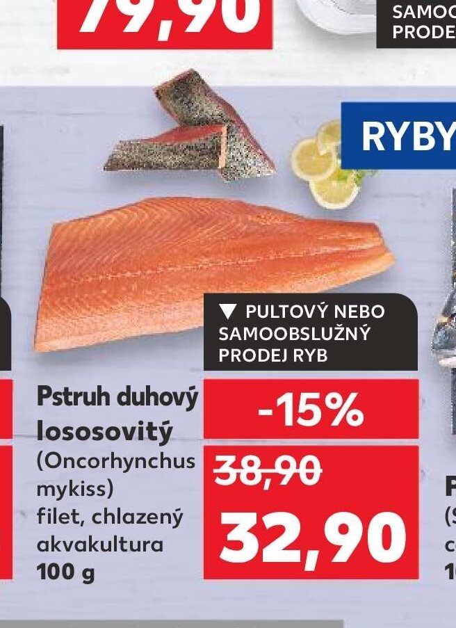 Pstruh duhový lososovitý