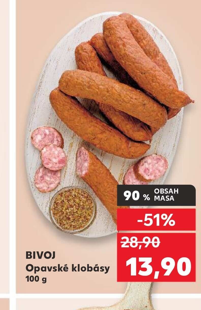 BIVOJ Opavské klobásy 100 g