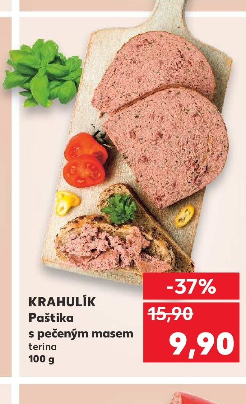 KRAHULÍK Paštika s pečeným masem terina 100 g