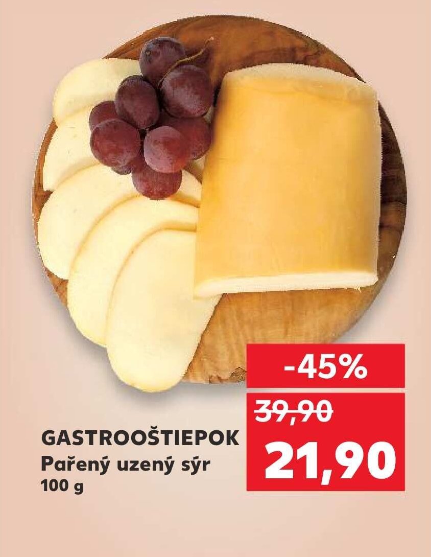 GASTROOŠTIEPOK Pařený uzený sýr 100 g