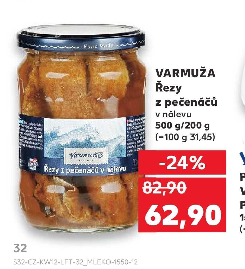 VARMUŽA Řezy z pečenáčů 500 g/200 g