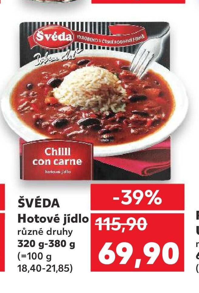 ŠVÉDA Hotové jídlo