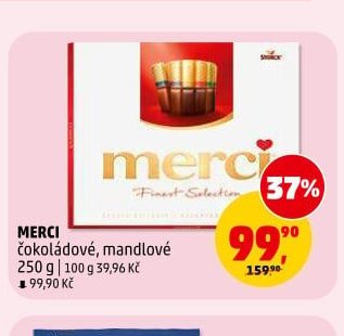 Merci čokoládové, mandlové 250 g